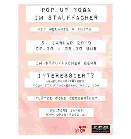 Pop-up Yoga im Stauffacher Pop-up Yoga im Stauffacher